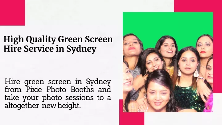 high quality green screen hire service in sydney