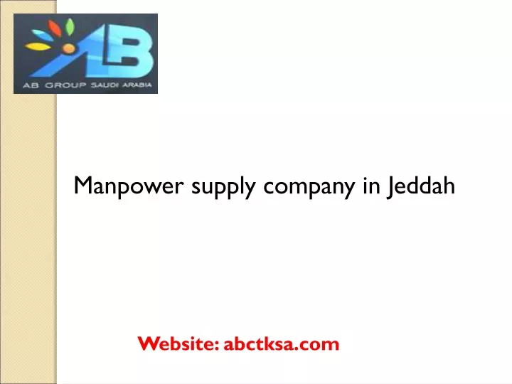 manpower supply company in jeddah