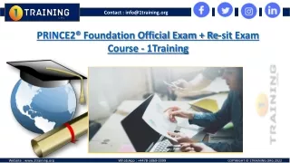 PRINCE2 Foundation (Official   Re-sit Exams) Course for Professionals
