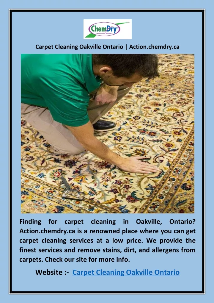 carpet cleaning oakville ontario action chemdry ca