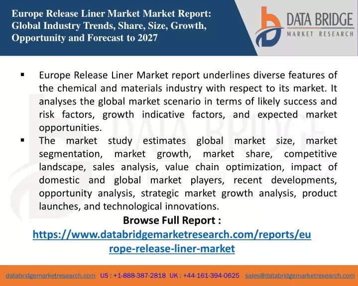 europe release liner market market report global