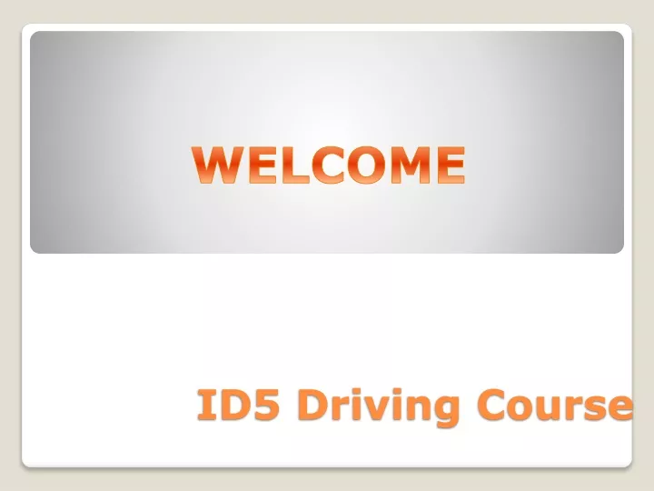 id5 driving course