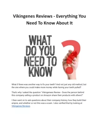 Vikingenes Reviews - Everything You Need To Know About It