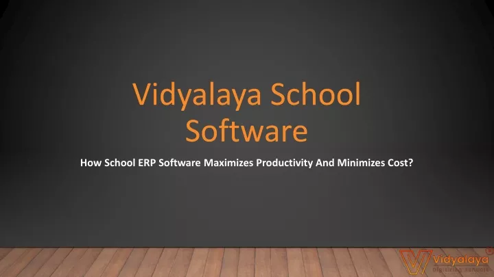 vidyalaya school software