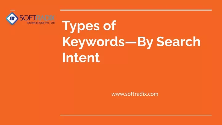 types of keywords by search intent