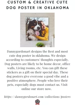 Custom & creative cute dog Poster in oklahoma