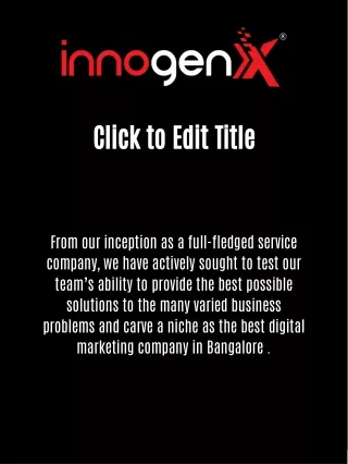 best digital marketing company in Bangalore