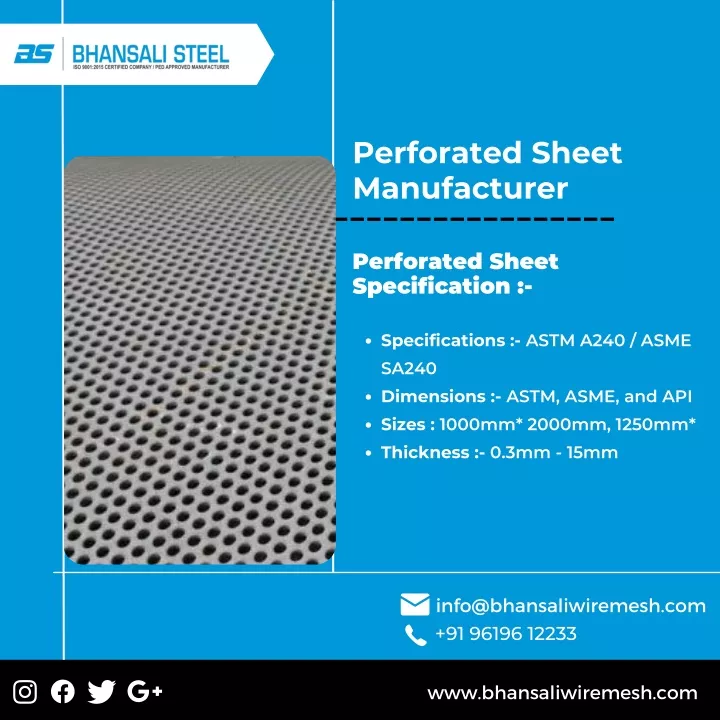 PPT - Perforated Sheet | Round Perforated Sheet | Perforated Pipe ...