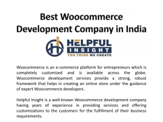 Best Woocommerce Development Company in India