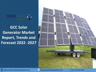 gcc solar generator market report trends