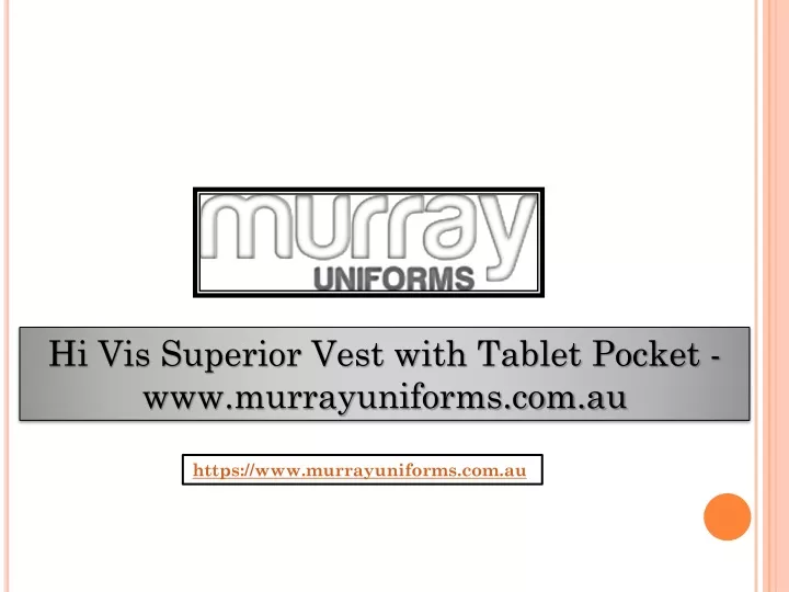 hi vis superior vest with tablet pocket