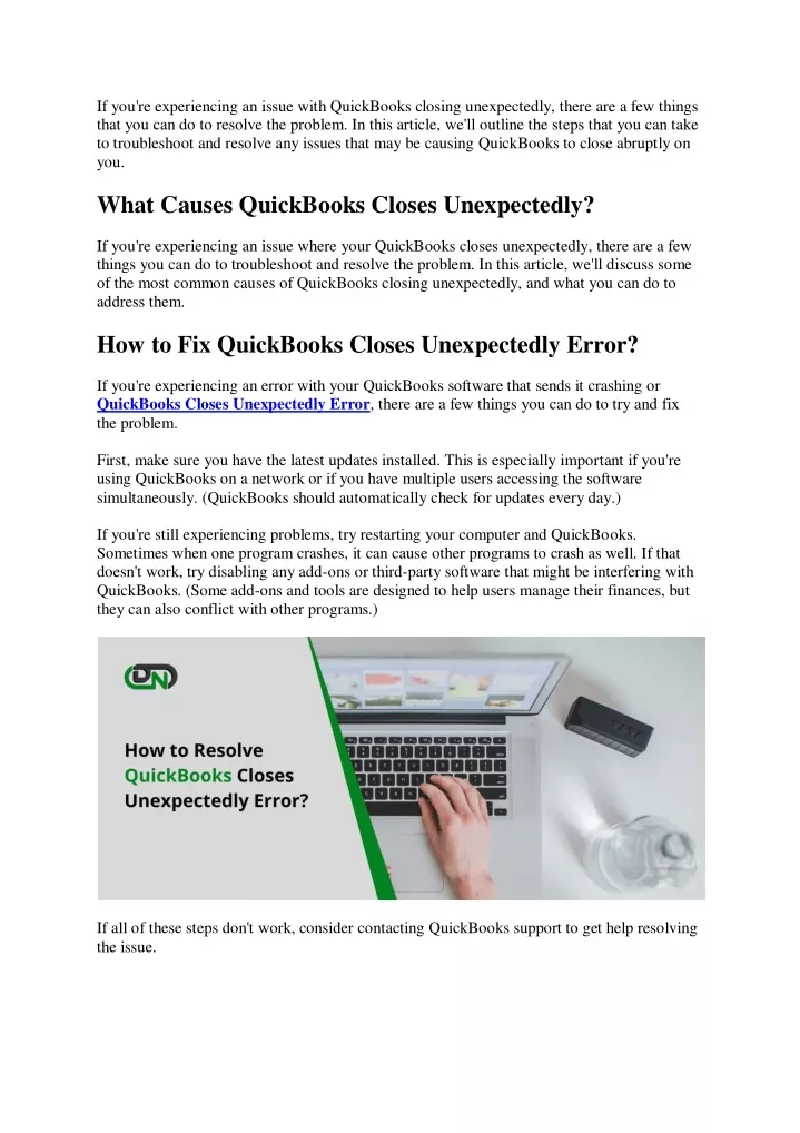 if you re experiencing an issue with quickbooks