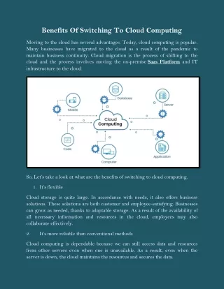 Benefits Of Switching To Cloud Computing