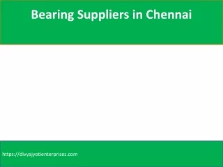 bearing suppliers in chennai