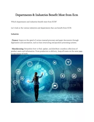 departments departments industries