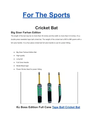 For The Sports PDF