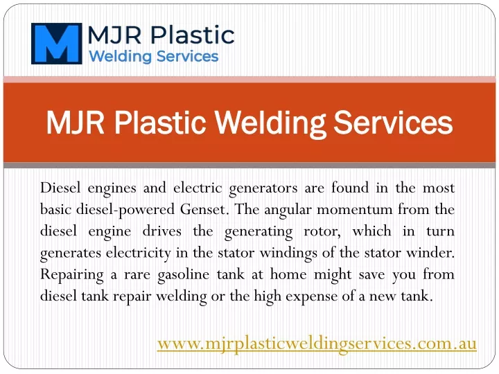 mjr plastic welding services