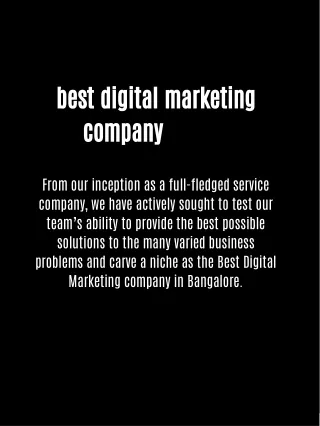 best digital marketing company