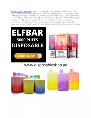 ElfBar 5000 puffs Disposable Vape