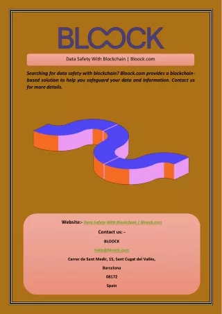 data safety with blockchain bloock com