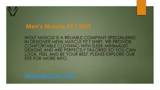 Mens Muscle Fit T Shirt  Wolfmuscle.co.uk