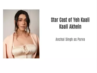 Star Cast of Yeh Kaali Kaali Akhein Web Series