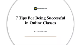 7 tips for being successful in online classes