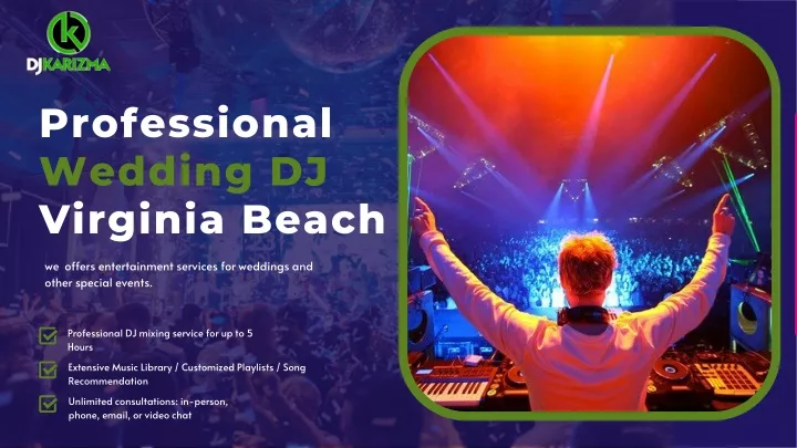 professional wedding dj virginia beach