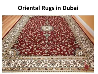 Oriental Rugs in Dubai