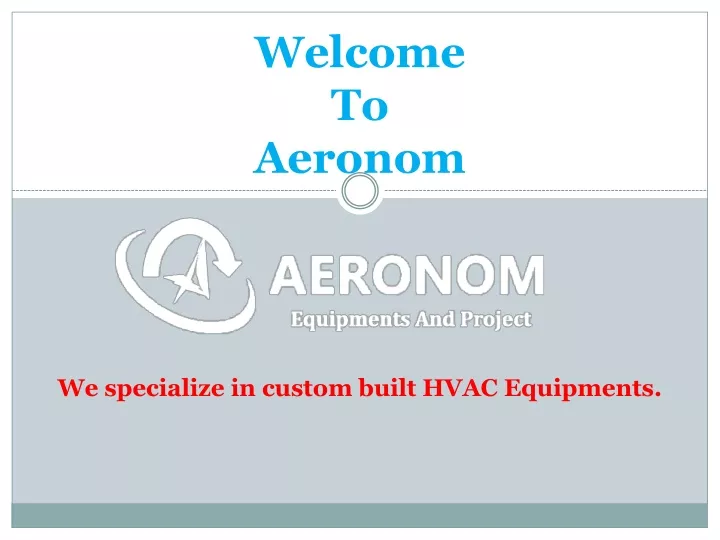 welcome to aeronom