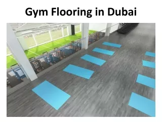 Gym Flooring in Dubai