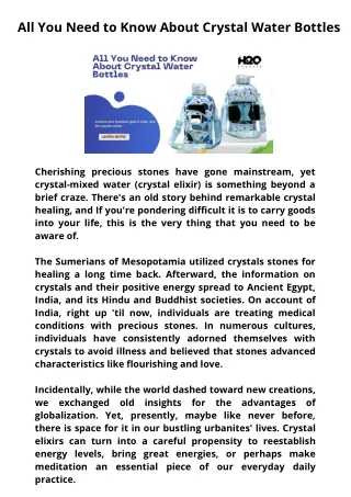 all you need to know about crystal water bottles