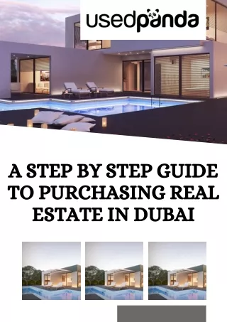 A Step by Step Guide to Purchasing Real Estate in Dubai