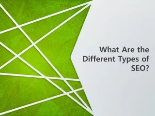 What Are the Different Types of SEO?