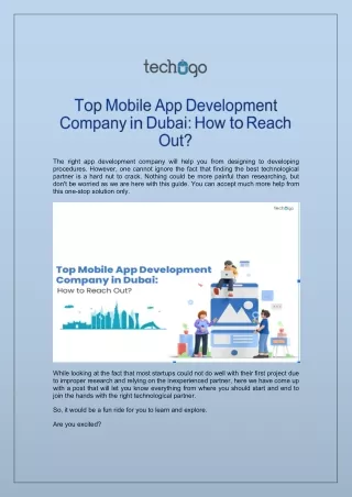 the right app development company will help