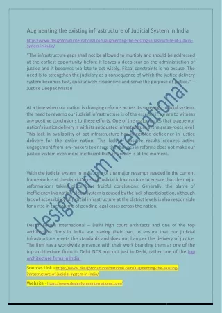 augmenting the existing infrastructure