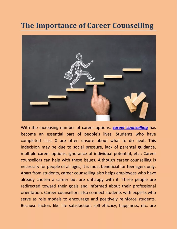 the importance of career counselling