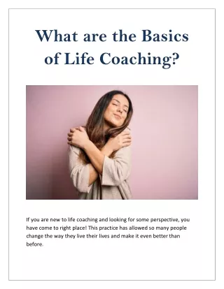 What are the Basics of Life Coaching?