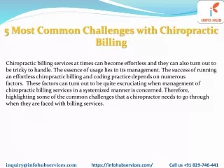5 most common challenges with chiropractic billing