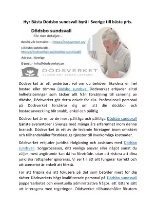 Dödsbo sundsvall