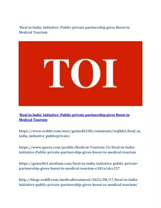 heal in india initiative public private