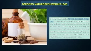 Toronto Naturopath Weight Loss