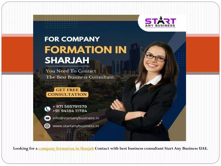 looking for a company formation in sharjah