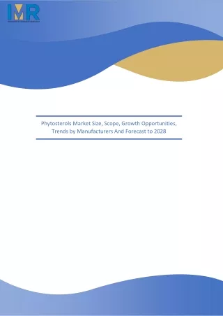 phytosterols market size scope growth