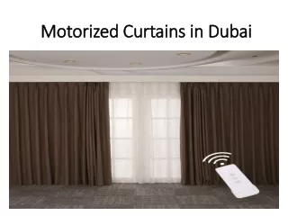motorized curtains in dubai