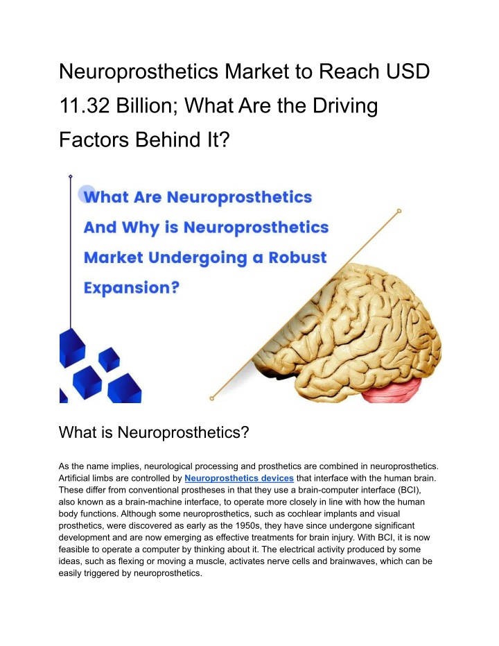 neuroprosthetics market to reach