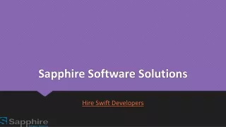 sapphire software solutions