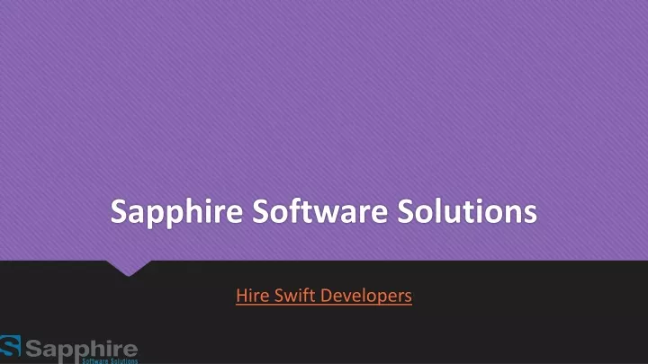 sapphire software solutions