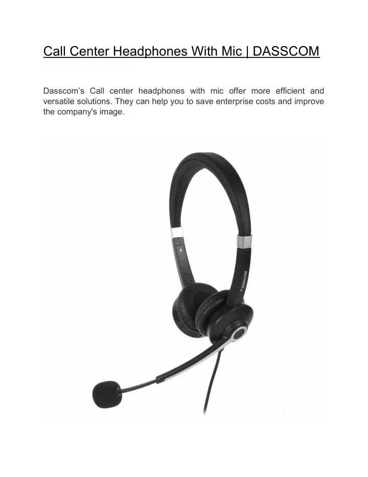 call center headphones with mic dasscom