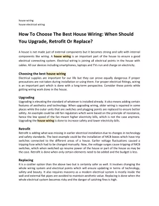 house wiring house electrical wiring